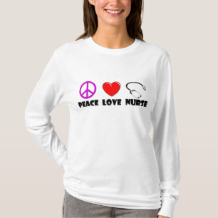 T-shirt Infirmière d'amour de paix