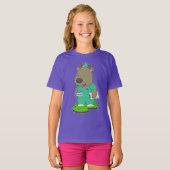 T-shirt Infirmière d'anniversaire de renne (Devant entier)