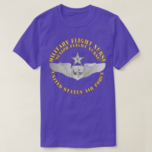 T-shirt Infirmière de bord militaire de l'USAF Infirmière  (Design devant)