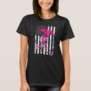 T-shirt Infirmière de charme Drapeau Infirmière Américaine