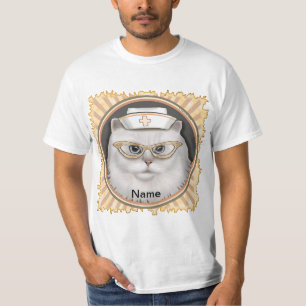 T-shirt infirmière de chat perse