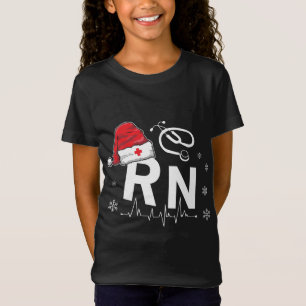 T-Shirt infirmière de la RN Santa Hat Noël Noël Noël Noël