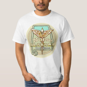 T-shirt Infirmière de l'Alabama Caducée