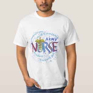 T-shirt Infirmière de l'armée Motto