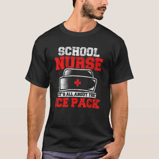 T-shirt Infirmière de l'école Praticiens de la santé autor (Devant)