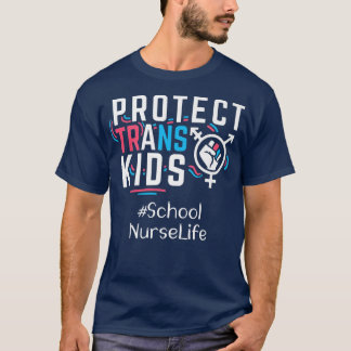 T-shirt Infirmière de l'école Protéger les enfants trans t