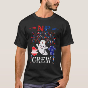 T-shirt Infirmière De L'Équipage Np Trois Fantôme Blanc Ro