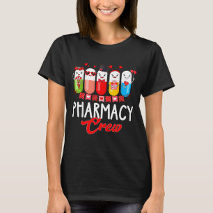T-shirt Infirmière de l'équipe de pharmacie Saint-Valentin