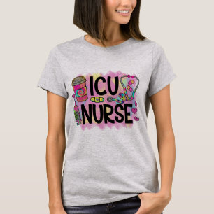 T-shirt Infirmière de l'ICU cool et colorée