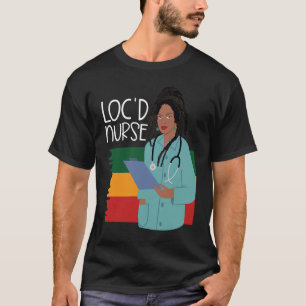 T-shirt Infirmière de Locd African American Nurse Health W