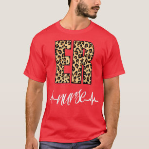 T-shirt infirmière de l'urgence Leopard Médicale infirmièr