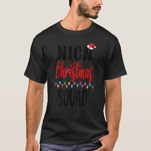 T-shirt Infirmière de Noël - jumelage de l'équipage (Devant)