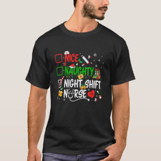 T-shirt Infirmière de nuit de Noël drôle