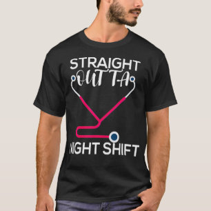 T-shirt Infirmière de quart de nuit de droite vers l'ext