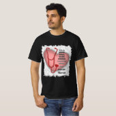 T-shirt Infirmière de soins de longue durée du coeur rouge (Devant entier)