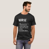 T-shirt Infirmière Définition Titre du poste (Devant entier)
