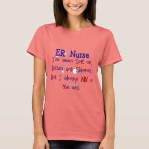 T-shirt Infirmière d'ER "BROCHE SUR MORDU et GIFLÉ "