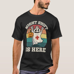 T-shirt Infirmière d'Halloween et docteur Médicale Night S