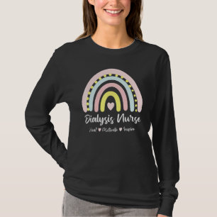 T-shirt Infirmière dialyse Heal Motivate Inspirer Boho Rai