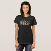 T-shirt Infirmière dialyse Rn Néphrologie Léopard Ki (Devant entier)