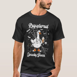 T-shirt Infirmière diplômée d'Halloween Spooky Goose enreg