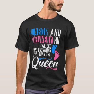 T-shirt Infirmière drôle de travail et d'accouchement conc