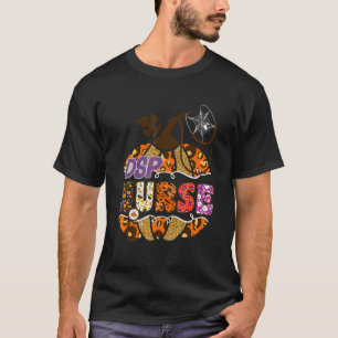 T-shirt Infirmière DSP Halloween Citrouille Léopard Soutie