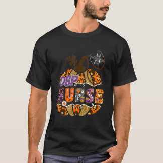 T-shirt Infirmière Dsp Stéthoscope Léopard Halloween Citro