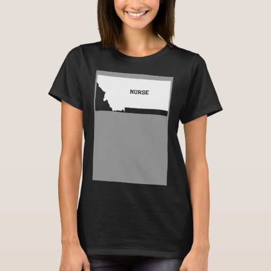 T-shirt Infirmière du Montana État RN CNA LPN Appréciation (Devant)