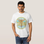 T-shirt Infirmière du Nebraska Caducée (Devant entier)