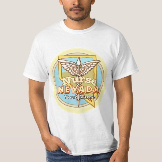 T-shirt Infirmière du Nevada Caducée (Devant)