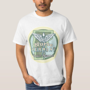 T-shirt Infirmière du Vermont Caducée
