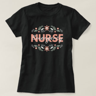 T-shirt Infirmière d'urgence florale