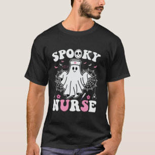 T-shirt Infirmière éffrayante Fantôme Halloween mignonne I