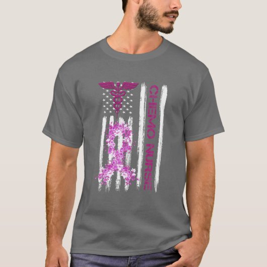 T-shirt Infirmière en chimiothérapie Infirmière en chimie (Devant)