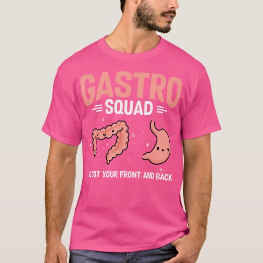 T-shirt Infirmière en gastroentérologie Gastro Squad Endos (Devant)