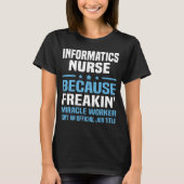 T-shirt Infirmière en informatique (Devant)