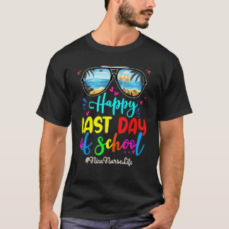 T-shirt Infirmière en néonatalogie dernier jour d'école lu