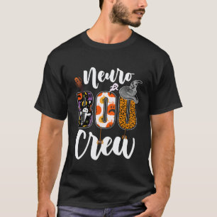 T-shirt Infirmière en neurologie Neuro Boo Crew pour un ma