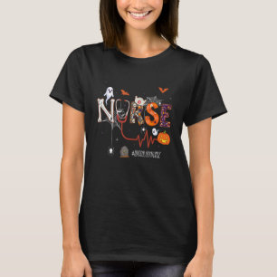 T-shirt Infirmière en radiologie Citrouille Halloween Infi