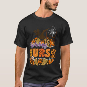 T-shirt Infirmière en radiologie Halloween Citrouille Leop