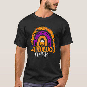 T-shirt Infirmière en radiologie Leopard Arc-en-ciel Hallo