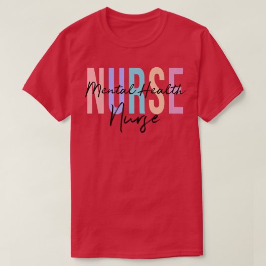 T-shirt Infirmière en santé mentale Infirmière en psychiat (Design devant)