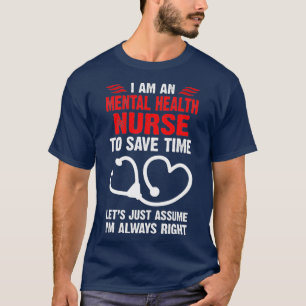 T-shirt Infirmière en santé mentale Praticien Psychiatri