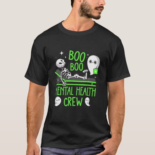 T-shirt Infirmière en santé mentale Psych Boo Boo Crew Nur (Devant)