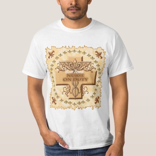 T-shirt Infirmière en service Caduceus (Devant)