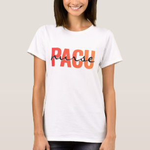 T-shirt Infirmière en soins post-anesthésiques Typographie