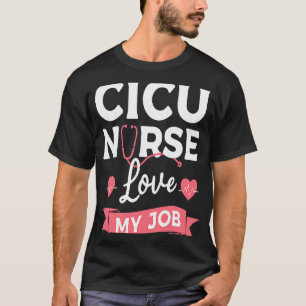T-shirt Infirmière en USIC J'adore mon métier Cardiologue