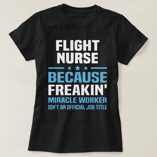 T-shirt Infirmière en vol (Design devant)
