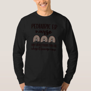 T-shirt Infirmière Er Pédiatrique Arc-en-ciel Peds Er Nurs